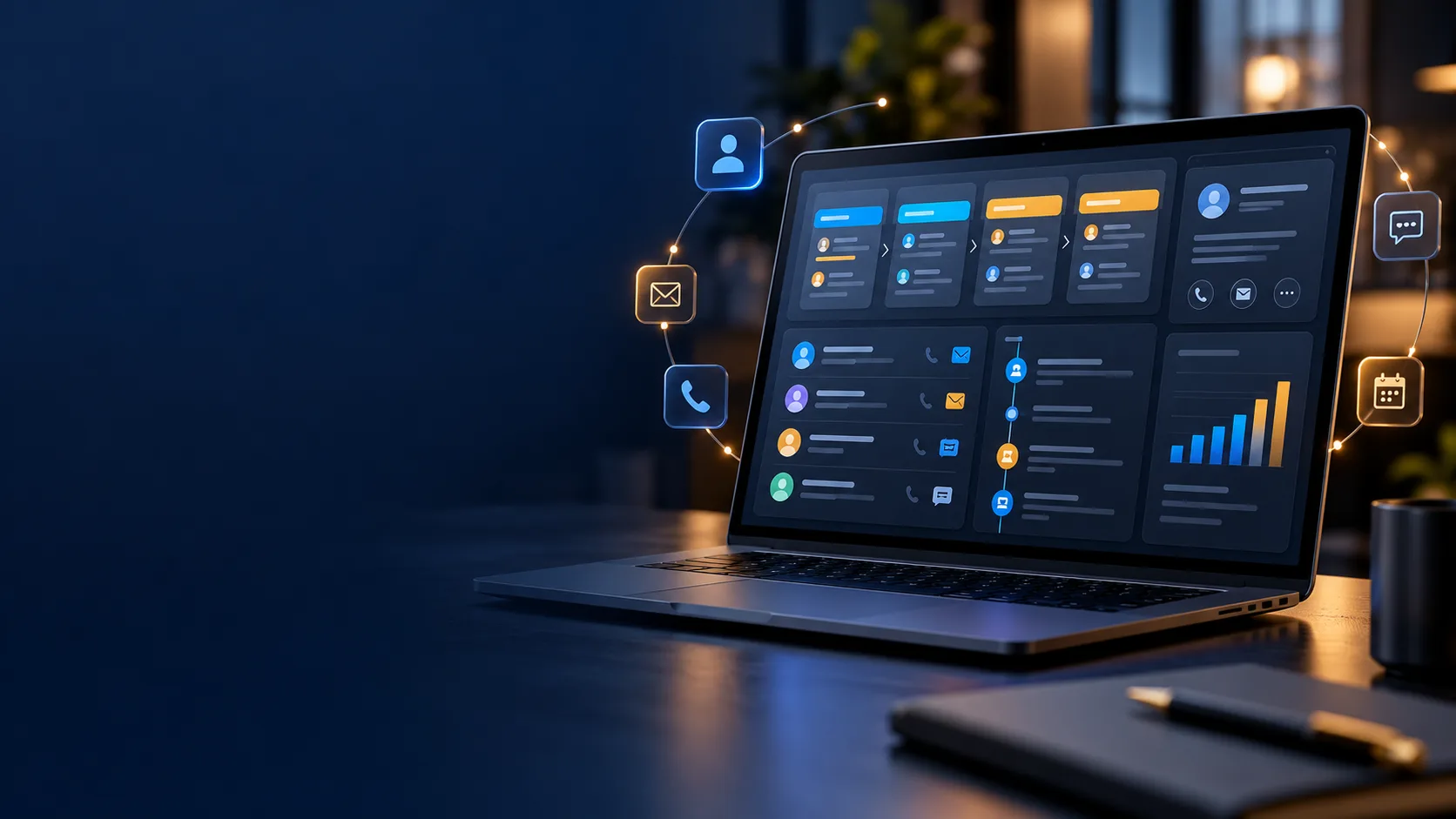 Customer relationship and sales pipeline dashboard